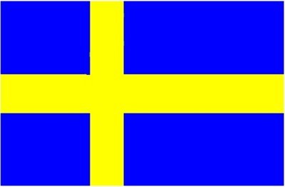  The Swedish flag.