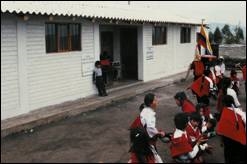 A new school built in Ecuador through the efforts of Free the Children<br>Photo from www.freethechildren.org