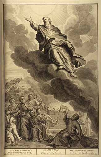 God took Enoch<br> Illustrated by Gerard Hoet (1648-1733)<>http://www.mythfolklore.net