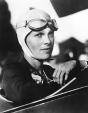 Amelia Earhart getting ready to fly 