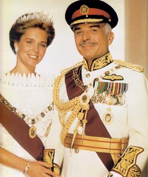 Their Majesties the late King Hussein I and Queen Noor of Jordan.