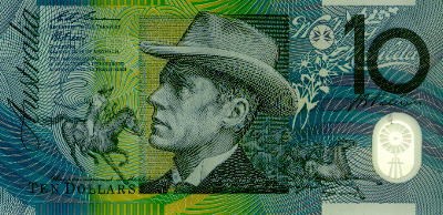This is an Australian Ten Dollar note with a pict (http://members.ozemail.com.au/~enigman/australia/fifty_dol.htm/#50)