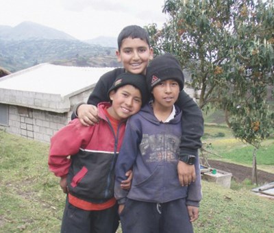 Bilaal with Friends in Ecuador