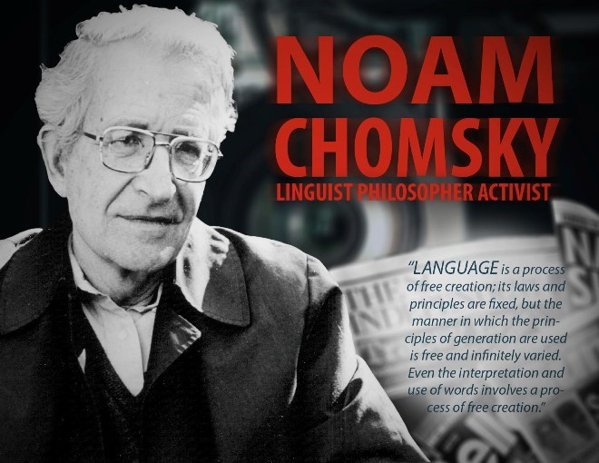 Noam Chomsky poster by Connor Bevans