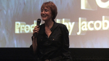 Kathy Eldon, mother of Peace activist Dan Eldon, speaks to the audience at the 2010 MY HERO Film Festival