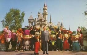 Walt Disney with the Disney characters (online)