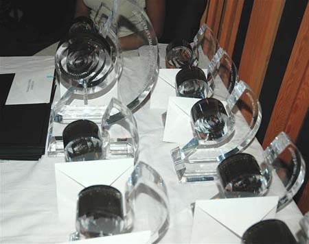 A picture of the awards that the winners of the IFFF received. <P>Photos Courtesy of IFFF