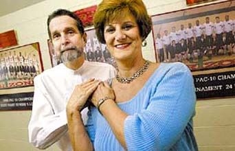 Judith Blair and kidney recipient Dr. Michael Burgoon