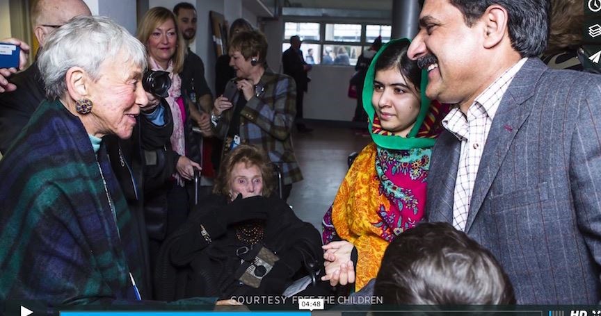 Eva Haller and Malala Yousafzai - photo: Free the Children