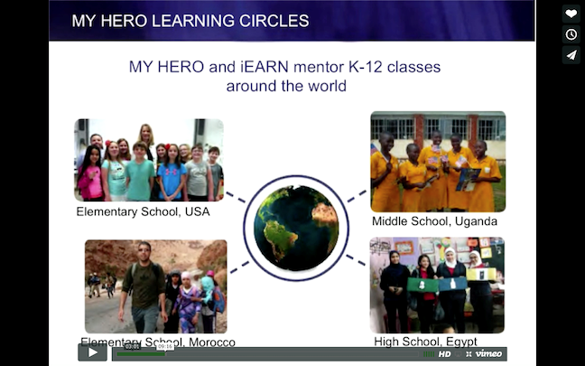 Screenshot of Wendy Jewell's presentation on Learning Circles