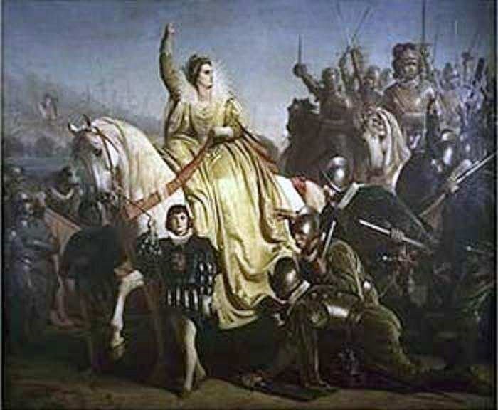 Elizabeths leads her army to victory  (http://histclo.com/essay/war/swc/16/sw16-sa.html ())