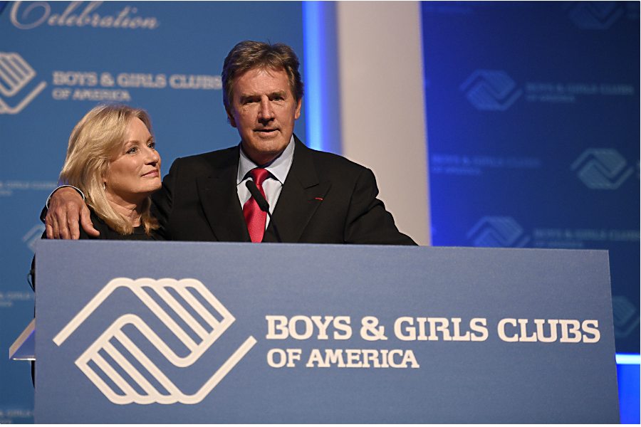 Rick Goings, chairman and CEO of Tupperware Brands, and his wife, Susan, reflect on their sponsorship of the National Youth of the Year program at the Boys & Girls Clubs of America’s National Youth of the Year Celebration in 2014. (Nick Wass/AP)