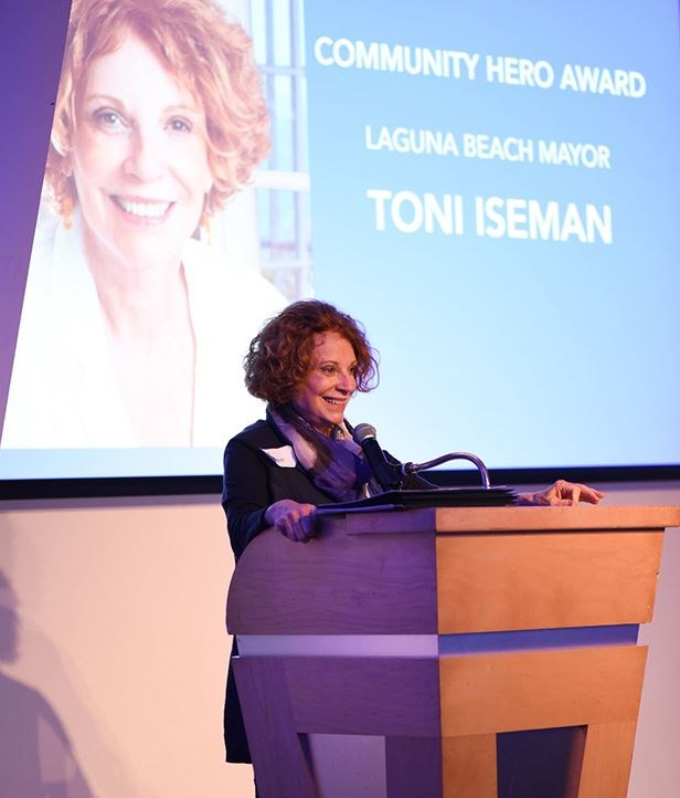 Mayor Toni Iseman was honored with the Community Hero Award