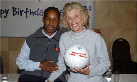 Loretta with Eunice Kennedy Shriver (<i>Special Olympics</i>)