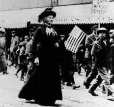 Mother Jones walking with mill children (http://www.eoearth.org/article/Mother_Jones_Speaks_to_Striking_Coal_Miners_(historical))