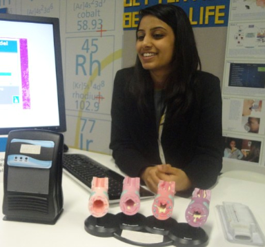 Naomi Shah with her science fair project. (mashable.com ())