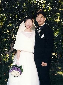 Grace & Tom at their 1997 wedding (Tom Chau)