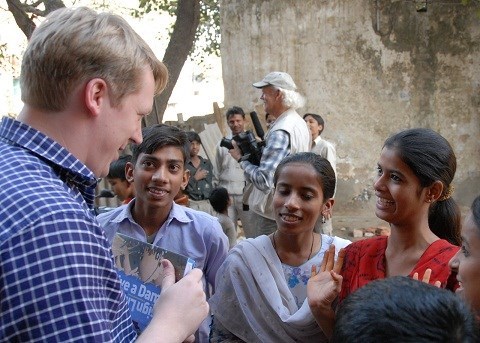 Cameron in India after tsunami (Architecture For Humanity)