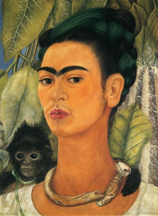 Self-portrait (http://www.abcgallery.com/K/kahlo/kahlo2.html (Frida Kahlo))