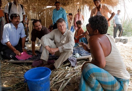 Bill and Melinda Gates Foundation working to eradicate polio in India <br>(http://blogs.wsj.com/indiarealtime/2013/11/11/bill-gates-what-i-learned-in-india/)