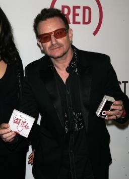Bono promoting RED campaign (http://www.upi.com/Entertainment_News/Music/2011/0 ())