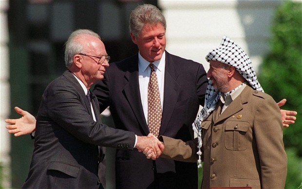Rabin (left) making peace with the King of Jordan (http://whatafy.com/personalities-born-on-the-1st-o ())