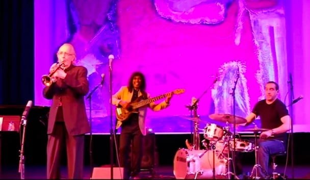 Herb Alpert and his band perform at the Herb Albert Educational Village opening celebration.