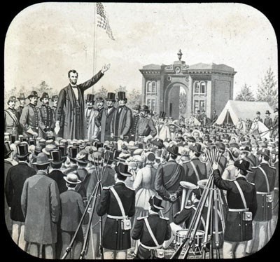 Mr. Lincoln giving the Gettysburg Address (http://history.howstuffworks.com/historical-events (how stuff works))
