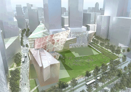 from September 11th News.com: Libeskind's plan (computer-generated)