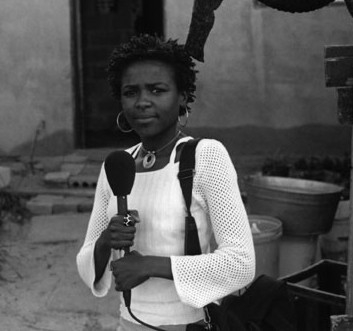 Thembi with recorder (http://www.radiodiaries.org)