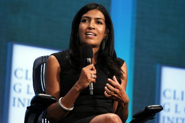 CEO and founder of Samasource Leila Janah takes part in a session during the Clinton Global Initiative in New York in 2010. Samasource provides women in developing countries with 'microwork' via the Internet, reducing poverty.  <P>Lucas Jackson/Reuters/File
