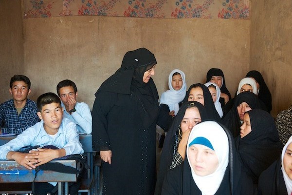 Sakena Yacoobi founded the Afghan Institute of Learning to secretly teach girls. But later she found boys wanted to be educated too. 'Educated, wise women help their families financially and raise educated, wise children. Educated, wise men do not abuse women or children and recognize the worth and value of women and children,' she says. <P>Courtesy of Alissa Everett