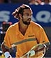 Pat Rafter playing tennis  