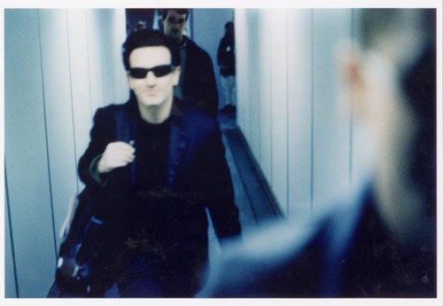 Bono getting ready for a concert (http://www.u2.com/u2.html)