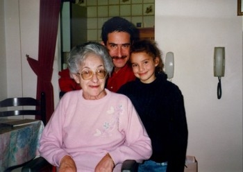 My grandmother, Yetta, my dad, Neil and I.