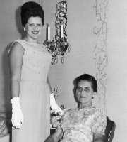 My grandmother standing next to my great grandmother Becky