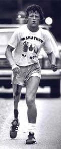 Terry in the Marathon of Hope (internet)