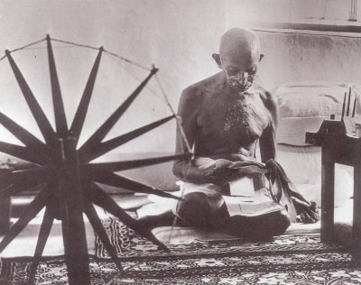 This is Gandhi working (Google)