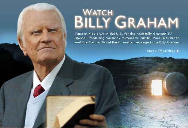 Billy Graham with the Bible (BillyGraham.org)