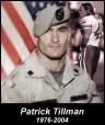 Pat Tillman playing football and in his Army uniform (google)