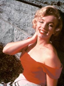 Marilyn Monroe (http://www.marilynmonroe.com/about/photos/color_photos.htm)