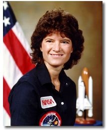 This is Sally Ride (http://www.jsc.nasa.gov/)