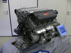 Engine placed in new Bugatti <br>arthistoryclub.com