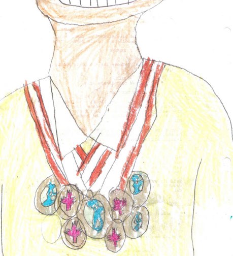 a drawing of Kurts medals (I made it)