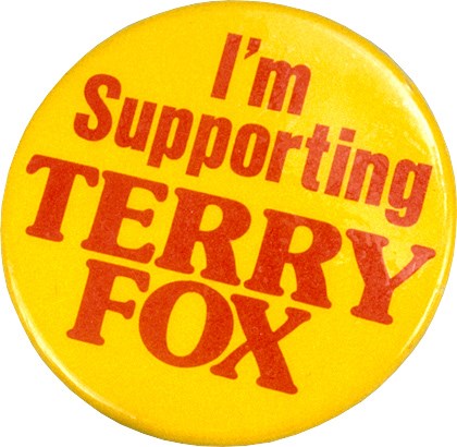 Terry Fox button  