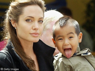 Angelina Jolie with her Son, Maddox (from Google Image Search)