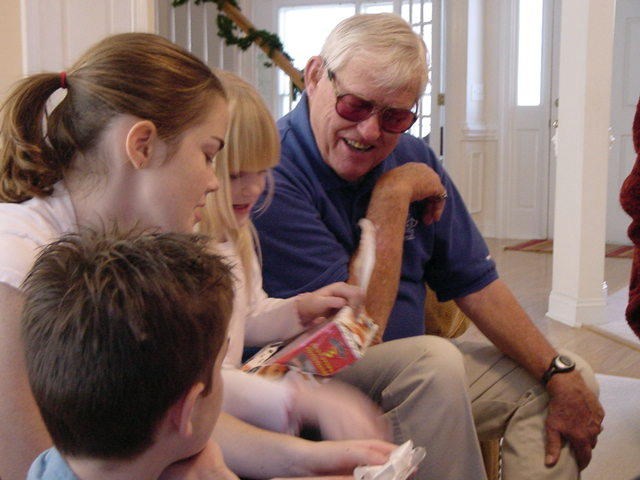 John Tate with my sister, Jillian and my cousins (my mother took it)