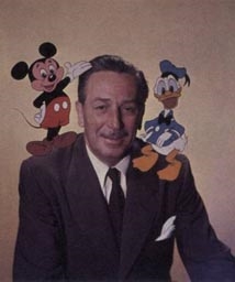 Walt with Mickey Mouse and Donald Duck