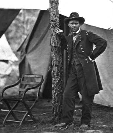 Grant at Cold Harbor in 1864 (www.clangrant-us.org/ images/grant_cold_harbor. url)