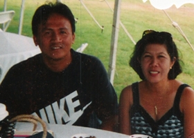 My parents at a picnic.